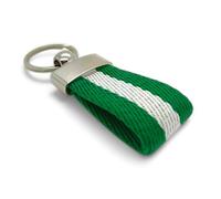 BDM Pulsera y llavero Bandera Andalucía, cinta elástica, llavero Andaluza, para hombre y mujer.