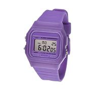 BDM - Reloj clásico Casiopea Original para Hombre Mujer, niña o niño de Pulsera Digital con Alarma. Un Regalo Vintage. - Morado