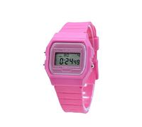 BDM - Reloj clásico Casiopea Original para Hombre Mujer, niña o niño de Pulsera Digital con Alarma. Un Regalo Vintage. - Rosa