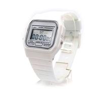 BDM - Reloj clásico Casiopea Original para Hombre Mujer, niña o niño de Pulsera Digital con Alarma. Un Regalo Vintage. - Blanco