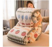 BDMFJY Edredón Nórdico, Invierno Colcha Suave y Borreguito Manta, Edredón Gruesa Suave Cálido Lecho, Microfibra Edredón Reversible Manta Cama 150/180/200/220 Invierno Cálido,A8,150x200cm/2.5kg