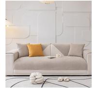 BDMFJY Funda de Sofá de Tela Impermeable, Funda Cubre Sofá Forma de L, Funda para Sofá Chaise Longue Antideslizantes para Mascotas, Protector de Sofá Cuatro Estaciones,Milk Tea,60x60cm