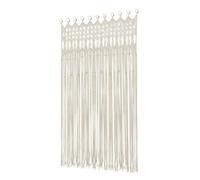 Bdneygtyr Cortina de macramé de 120 x 195 cm, hilo de algodón, cortina de puerta bohemia, tejida a mano, macramé, para colgar en la pared y la ventana, cortina bohemia para sala de estar, dormitorio