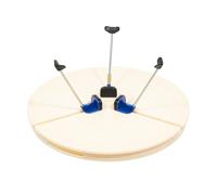 Bdneygtyr Rueda de alfarero de ABS con 5 patas de apoyo, herramienta de alfarero para plato giratorio de 25-36 cm, fijador de cerámica para un giro preciso y modelado (blanco)