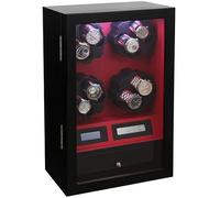 BDPRZGHGL 8 + 5 Automatic Watch Winder, Quiet Motor 8 Rotation Modes Touch Screen Watches Storage Case - Handmade (Color : A) It's so Kind of You