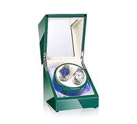 BDPRZGHGL Automatic Double Box with Blue Light Green or White Paint Craft Silent Motor Fit Lady and Man Watches Watch Winder (B)
