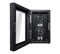 BDPRZGHGL Automatic Watch Winder In Black Crocodile Pattern Leather with Quiet Motor For 2 4 6 Watches Display Box For Men's and Women's Watches (Size : 4+0)