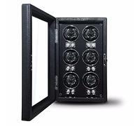 BDPRZGHGL Automatic Watch Winder In Black Crocodile Pattern Leather with Quiet Motor For 2 4 6 Watches Display Box For Men's and Women's Watches (Size : 4+0)