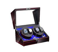 BDPRZGHGL Automatic Watch Winder Quiet Motor Rotation Modes 4 Watches Storage Display Case Box (A)