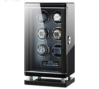 BDPRZGHGL Automatic Watch Winders for 9/12/24 Watches with Silent Motor PU Leather Flexible Cushion with LED Light and Fingerprint Lock Watch Organizer and Display (Size : 12+0)