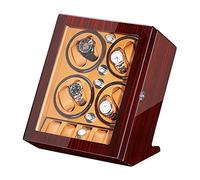 BDPRZGHGL Bobinadora automática 5 Almacenamiento Acabado de Pintura de Piano Caja de presentación de Reloj Motor silencioso para Relojes de Hombre y Mujer (D)