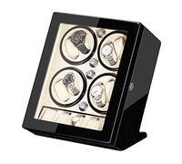 BDPRZGHGL Bobinadora automática 5 Almacenamiento Acabado de Pintura de Piano Caja de presentación de Reloj Motor silencioso para Relojes de Hombre y Mujer (B)