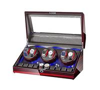 BDPRZGHGL Bobinadora automática 6 10 Caja de Almacenamiento de Relojes Acabado de Pintura de Piano Iluminación incorporada para Relojes de Hombre y Mujer (E)