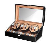 BDPRZGHGL Bobinadora automática de Reloj para 6 Relojes, 7 Almacenamiento, Carcasa de Madera, Pintura de Piano, Exterior, Motor Extremadamente silencioso, Gran Capacidad, Exquisito