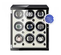 BDPRZGHGL Bobinadora automática de Reloj para 9 Relojes mecánicos, Utiliza Huella Digital para desbloquear Relojes de Hombre/Mujer, Caja de Almacenamiento de Relojes