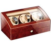 BDPRZGHGL Bobinadora automática de Relojes 6 7 Caja enrolladora de Relojes Pintura de Piano de Madera Exterior Motor Extremadamente silencioso 4 Modos de rotación Es Muy Amable de tu Parte