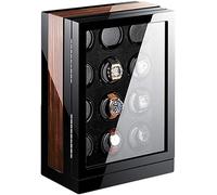 BDPRZGHGL Bobinadora automática de Relojes, Caja enrolladora de Relojes Pantalla táctil LCD Luz LED Azul 15 configuraciones de Modo de rotación Acabado de Piano Es Muy Amable de tu Parte