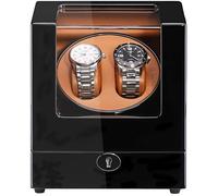 BDPRZGHGL Bobinadora de Reloj Doble para Relojes automáticos Carcasa de Madera Pintura de Piano Adaptador Exterior y Motor silencioso con Pilas Hermoso Paisaje