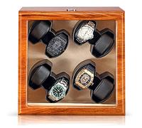 BDPRZGHGL Caja de Almacenamiento para Relojes, Caja enrolladora, Adaptador automático y Bolsa de Almacenamiento con Motor silencioso con Acabado a Pilas, 8 cueros (6 Cuero-A)