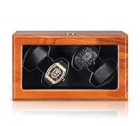 BDPRZGHGL Caja de Almacenamiento para Relojes, Caja enrolladora, Adaptador automático y Bolsa de Almacenamiento con Motor silencioso con Acabado a Pilas, 8 cueros (6 Cuero-A)