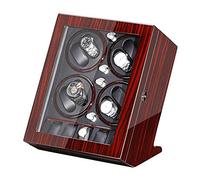 BDPRZGHGL Caja de presentación automática con Acabado de Pintura de Piano de 5 Almacenamiento, Motor silencioso para Relojes de Hombre y Mujer (C) enrollador de Reloj