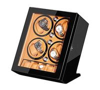 BDPRZGHGL Caja de presentación automática con Acabado de Pintura de Piano de 5 Almacenamiento, Motor silencioso para Relojes de Hombre y Mujer (C) enrollador de Reloj