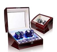 BDPRZGHGL Caja de presentación de Almacenamiento con bobinadora automática de Relojes con Motor Extremadamente silencioso y 5 Modos de rotación Accesorios para Dormitorio (A)