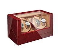 BDPRZGHGL Caja Devanadera De Reloj De Araña 4 para Relojes Automáticos Acabado De Piano De Madera Motor Silencioso Ajuste De 4 Modos De Rotación Ajuste para Relojes Lady Man,H Candelabro