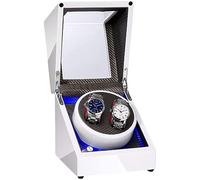 BDPRZGHGL Caja Doble Blanca para luz LED integrada automática, Pintura de Piano, Fuente de alimentación Exterior, Motor silencioso, Hermoso Paisaje, enrollador de Reloj