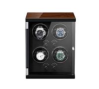 BDPRZGHGL Caja enrolladora automática para Relojes, 4 configuraciones controladas independientemente, Motor silencioso, Almohada Ajustable para la mayoría de los Relojes (Blanco)