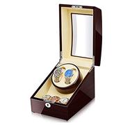 BDPRZGHGL Cajas para Relojes de Araña Enrollador Automático de Doble Reloj con Motor Silencioso 5 Modos de Rotación, para 2 Relojes para Hombres/Damas y 3 Ranuras de Almacenamiento (d A) Candelabro