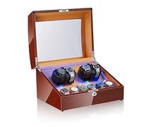 BDPRZGHGL Chandelier Watch Boxes 4+6 Watch Winders for Automatic Watches Box, Watch Rotator Watches with Light, Rotating Watch Case, Watch Shaker (Blackwhite A) Chandelier
