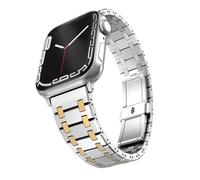 BDPRZGHGL Correa de Metal de lujo para reloj, pulsera de acero inoxidable de 45mm, 41mm, 44mm, 42mm y 46mm, 10, 9, 8, 7, Ultra2, 49mm