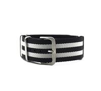 BDPRZGHGL Correa de Nylon W 20 mm 22 mm Wband Wand Fit para 007 Black/Red/Green W Band Use Skin- Material