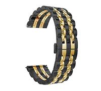 BDPRZGHGL Correa de reloj con pulsera de acero inoxidable, liberación rápida, adecuada para pulseras de repuesto de acero inoxidable de metal sólido 20 mm 20 mm/20 mm/negro