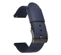 BDPRZGHGL Correa de reloj de nailon Correa de reloj de nailon 18 mm 20 mm 22 mm 24 mm Correas de reloj de liberación rápida Correas de reloj Correa deportiva Nato /22 mm/Verde Blanco-B