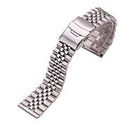 BDPRZGHGL Correa de reloj, pulsera de reloj de acero inoxidable, pulsera de accesorios de correa de metal plateado de 20mm 22mm 24mm