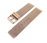 BDPRZGHGL Correas de reloj 18mm 20mm 22mm 24mm ancho 1,0 línea gruesa hebilla de acero inoxidable completa correa de reloj malla banda final Universal