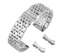 BDPRZGHGL Correas de reloj Correa de acero inoxidable 14/16/18/19/20/21/22/24 mm Correa de reloj de metal con extremo curvo plano Pulsera de repuesto universal