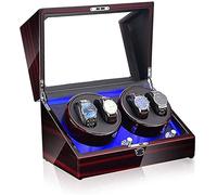 BDPRZGHGL Enrolladores de araña automáticos, para 4 Relojes Enrolladores de Relojes automáticos 5 Modos de rotación Relojes de Motor silencioso Cajas de Almacenamiento Accesorios (Color: B) Araña