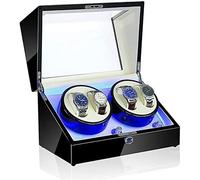 BDPRZGHGL Enrolladores de araña automáticos, para 4 Relojes Enrolladores de Relojes automáticos 5 Modos de rotación Relojes de Motor silencioso Cajas de Almacenamiento Accesorios (Color: B) Araña