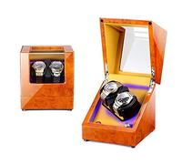 BDPRZGHGL Iluminación Bobinadora automática Relojes Caja de Reloj con Pintura de Piano Motor silencioso con 5 Modos de rotación (B)