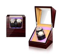 BDPRZGHGL Iluminación Bobinadora automática Relojes Piano Pintura Caja de Reloj 5 Modo de rotación Motor silencioso (C)