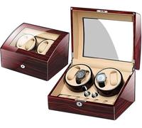 BDPRZGHGL Lámpara de araña Coleccionista de enrolladores de Relojes automáticos de Madera con 4 enrolladores de Relojes 6 Espacios de Almacenamiento de exhibición Regalo navideño (DA) (AA) Araña