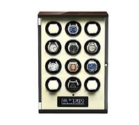 BDPRZGHGL LCD Display Luxury Watch Winder Automatic Watch with Remote Control and Push Button Lock To Unlock LED Lighting Suitable For All Automatic and Mechanical Watches (Color : Black, Size : 2+0)