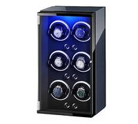 BDPRZGHGL Luxury Automatic Watch Winder For 6 Automatic Watches with Quiet Running Motor Flexible Watch Pillows Watch Winding Display Box (Color : C, Size : 6+0)
