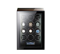 BDPRZGHGL New Type Wooden Watch Winder Box For Automatic Piano Paint Exterior LCD Touch Screen LED Light Quiet Motor Retractable Watch Pillow