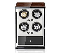 BDPRZGHGL Technology Automatic Watch Winder Box for 4 Automatic Watches with Drawer Storage Design Watches Display Box LED Lighting Wood Shell Piano Self Winding Watch Rotator Box (Color : G)