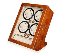 BDPRZGHGL Technology Automatic Watch Winder Box for 8 Automatic Watches with 5 Watches Storages Luxury Wooden Watch Storage Case with Quiet Motor Watch Box Organizer (Color : Ebony Grain)