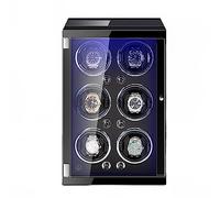 BDPRZGHGL Watch Winder Box For 6 Automatic Watches with LED Backlight and Quiet Motor Watch Case For Women's and Men's Watches (Color : A, Size : 6+0)